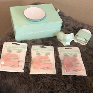 Owlet Baby monitor with extra pink socks